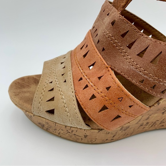 Maurice’s Emelia Boho Sandals Wedge Cork Brown Memory
Foam Sz 9 Comfort Festival - Picture 2 of 15